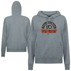 Philadelphia Flyers Levelwear Women's Adorn Banner Arch Pullover Hoodie Gray
