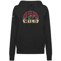 Minnesota Wild Levelwear Women's Adorn Banner Arch Pullover Hoodie Black