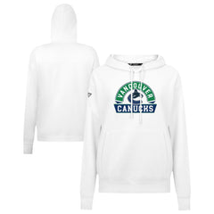 Vancouver Canucks Levelwear Women's Adorn Banner Arch Pullover Hoodie White