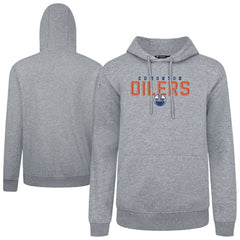 Edmonton Oilers Levelwear Podium Carve Pullover Hoodie Gray