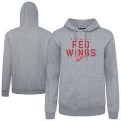 Detroit Red Wings Levelwear Podium Carve Pullover Hoodie Gray