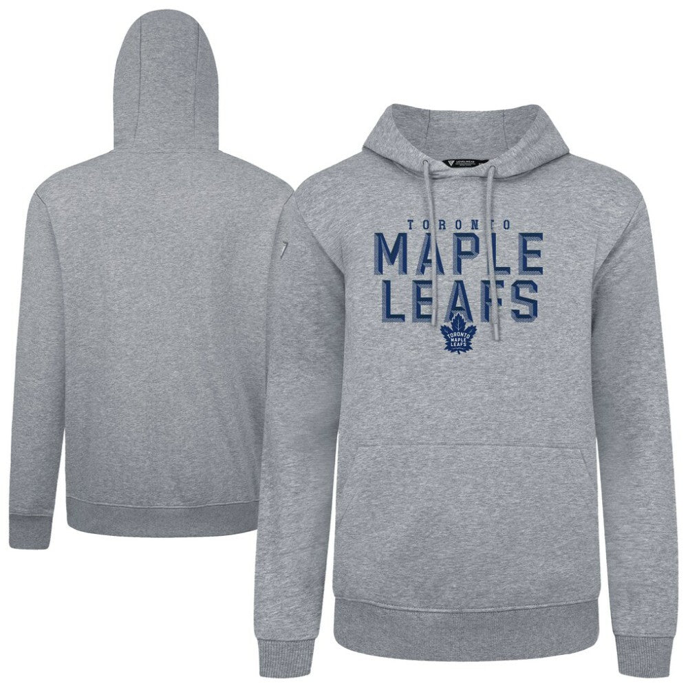 Toronto Maple Leafs Levelwear Podium Carve Pullover Hoodie Gray