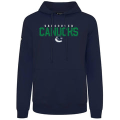 Vancouver Canucks Levelwear Podium Carve Pullover Hoodie Navy
