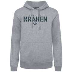 Seattle Kraken Levelwear Podium Carve Pullover Hoodie Gray