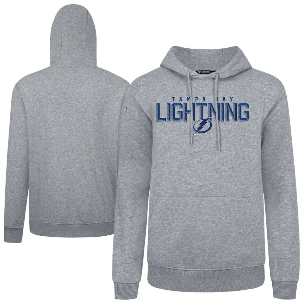 Tampa Bay Lightning Levelwear Podium Carve Pullover Hoodie Gray