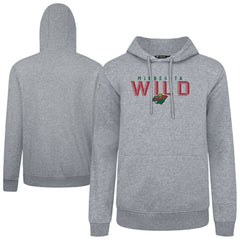 Minnesota Wild Levelwear Podium Carve Pullover Hoodie Gray