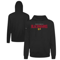 Chicago Blackhawks Levelwear Podium Carve Pullover Hoodie Black