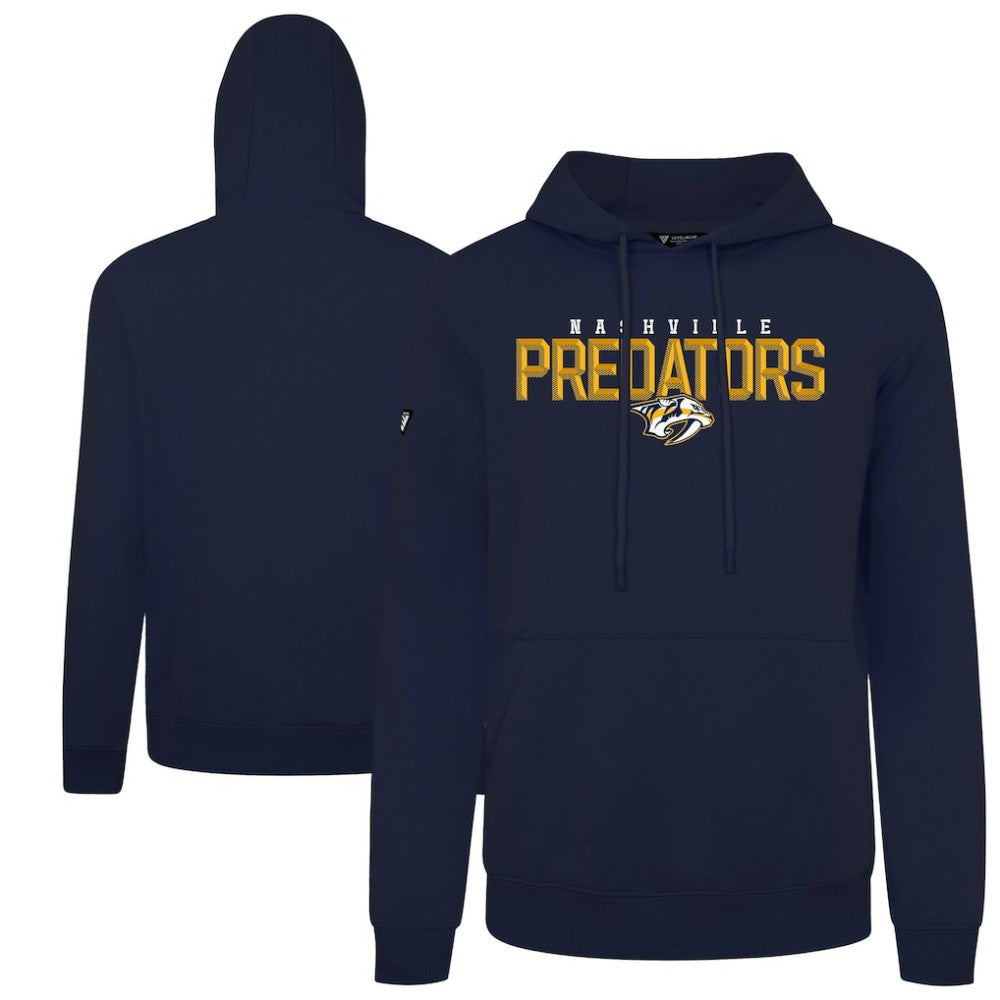 Nashville Predators Levelwear Podium Carve Pullover Hoodie Navy