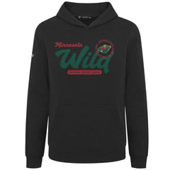 Minnesota Wild Levelwear Youth Podium Monument Pullover Hoodie Black