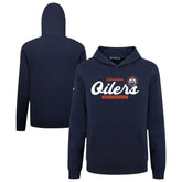 Edmonton Oilers Levelwear Youth Podium Monument Pullover Hoodie Navy