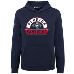 Florida Panthers Levelwear Youth Podium Banner Arch Pullover Hoodie Navy