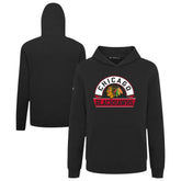 Chicago Blackhawks Levelwear Youth Podium Banner Arch Pullover Hoodie Black