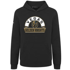 Vegas Golden Knights Levelwear Youth Podium Banner Arch Pullover Hoodie Black