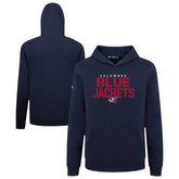 Columbus Blue Jackets Levelwear Youth Podium Carve Pullover Hoodie Navy