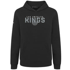 Los Angeles Kings Levelwear Youth Podium Carve Pullover Hoodie Black