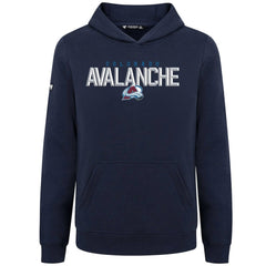 Colorado Avalanche Levelwear Youth Podium Carve Pullover Hoodie Navy