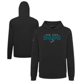 San Jose Sharks Levelwear Youth Podium Carve Pullover Hoodie Black