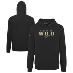 Minnesota Wild Levelwear Youth Podium Carve Pullover Hoodie Black