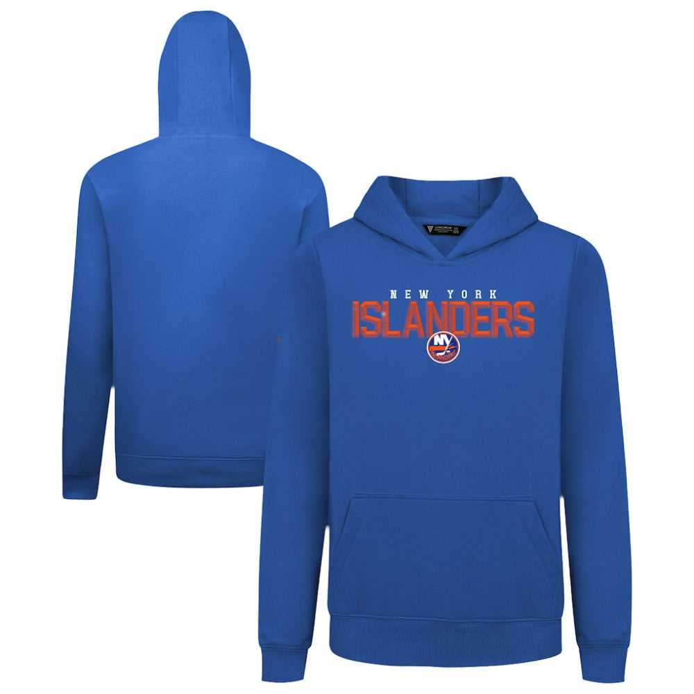New York Islanders Levelwear Youth Podium Carve Pullover Hoodie Royal
