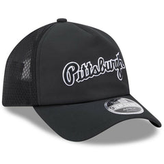 Pittsburgh Pirates 2026 Batting Practice Alternate Apex 9FORTY Adjustable Hat - Black | New Era