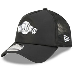 San Francisco Giants 2026 Batting Practice Alternate Apex 9FORTY Adjustable Hat - Black | New Era