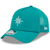 Seattle Mariners 2026 Batting Practice Alternate Apex 9FORTY Adjustable Hat - Teal | New Era