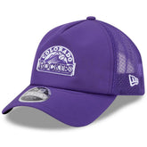 Colorado Rockies 2026 Batting Practice Alternate Apex 9FORTY Adjustable Hat - Purple | New Era