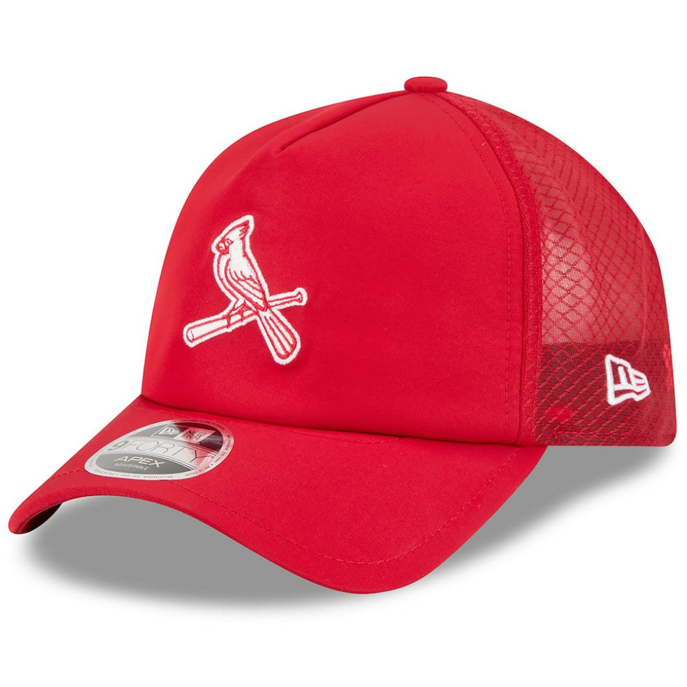 St. Louis Cardinals 2026 Batting Practice Alternate Apex 9FORTY Adjustable Hat - Red | New Era