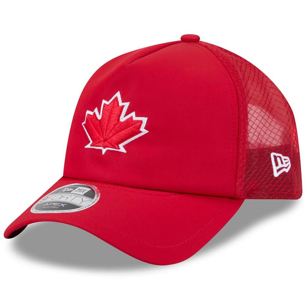 Toronto Blue Jays 2026 Batting Practice Alternate Apex 9FORTY Adjustable Hat - Red | New Era