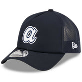 Atlanta Braves 2026 Batting Practice Alternate Apex 9FORTY Adjustable Hat - Navy | New Era