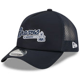 Atlanta Braves 2026 Batting Practice Alternate Apex 9FORTY Adjustable Hat - Navy | New Era