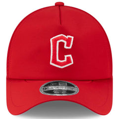 Cleveland Guardians 2026 Batting Practice Apex 9FORTY Adjustable Trucker Hat - Red | New Era