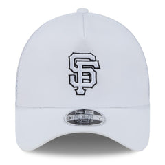 San Francisco Giants 2026 Batting Practice Apex 9FORTY Adjustable Trucker Hat - White | New Era