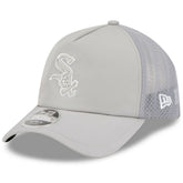Chicago White Sox 2026 Batting Practice Apex 9FORTY Adjustable Trucker Hat - Gray | New Era