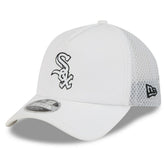 Chicago White Sox 2026 Batting Practice Apex 9FORTY Adjustable Trucker Hat - White | New Era