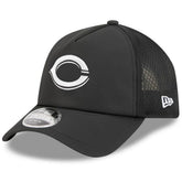Cincinnati Reds 2026 Batting Practice Apex 9FORTY Adjustable Trucker Hat - Black | New Era