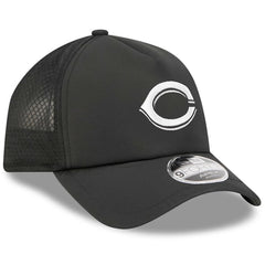 Cincinnati Reds 2026 Batting Practice Apex 9FORTY Adjustable Trucker Hat - Black | New Era