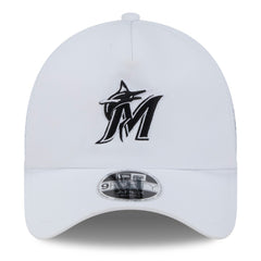 Miami Marlins 2026 Batting Practice Apex 9FORTY Adjustable Trucker Hat - White | New Era