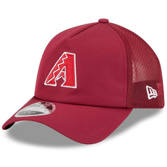 Arizona Diamondbacks 2026 Batting Practice Apex 9FORTY Adjustable Trucker Hat - Dark Red | New Era