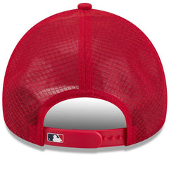 Minnesota Twins 2026 Batting Practice Apex 9FORTY Adjustable Trucker Hat - Red | New Era