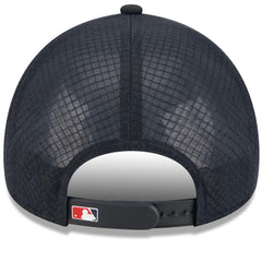 Los Angeles Angels 2026 Batting Practice Apex 9FORTY Adjustable Trucker Hat - Navy | New Era
