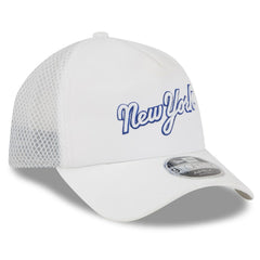 New York Mets 2026 Batting Practice Apex 9FORTY Adjustable Trucker Hat - White | New Era