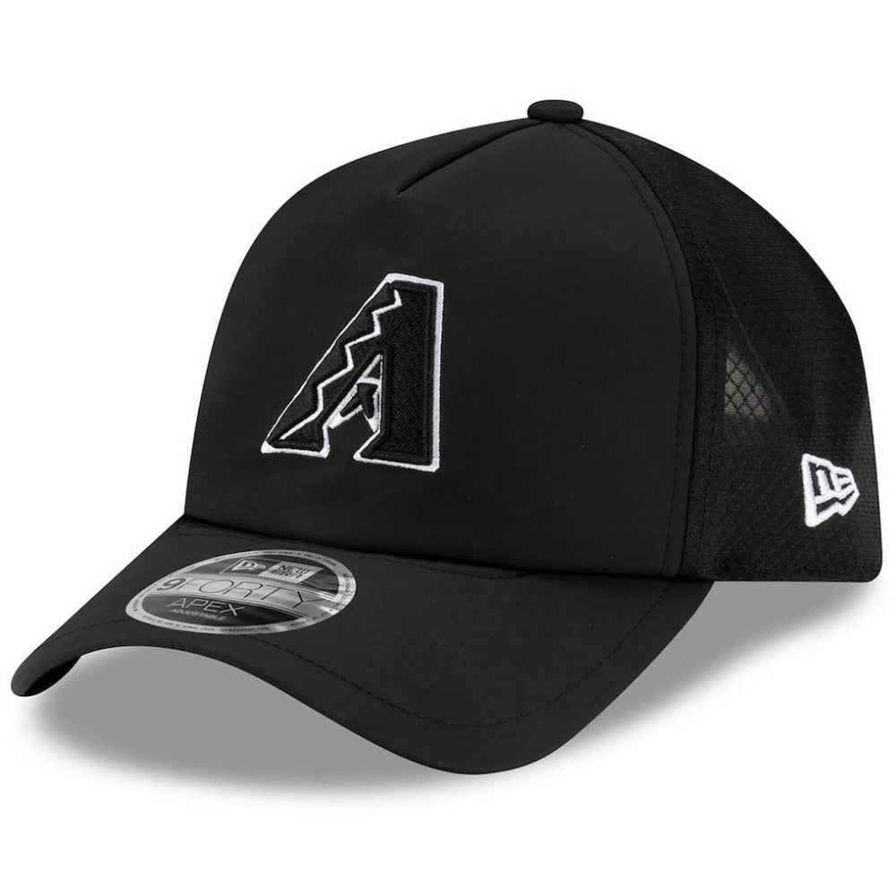 Arizona Diamondbacks 2026 Batting Practice Apex 9FORTY Adjustable Trucker Hat - Black | New Era