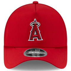 Los Angeles Angels 2026 Batting Practice Apex 9FORTY Adjustable Trucker Hat - Red | New Era