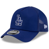 Los Angeles Dodgers 2026 Batting Practice Apex 9FORTY Adjustable Trucker Hat - Royal | New Era