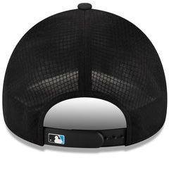 Miami Marlins 2026 Batting Practice Apex 9FORTY Adjustable Trucker Hat - Black | New Era