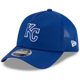 Kansas City Royals 2026 Batting Practice Apex 9FORTY Adjustable Trucker Hat - Royal | New Era
