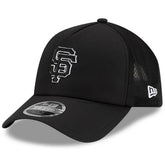 San Francisco Giants 2026 Batting Practice Apex 9FORTY Adjustable Trucker Hat - Black | New Era