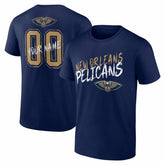 New Orleans Pelicans Hustle Custom T-Shirt - Navy sale