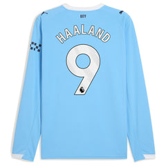 Erling Haaland Manchester City 2025/26 Home Replica Long Sleeve Player Jersey - Sky Blue | Puma outlet